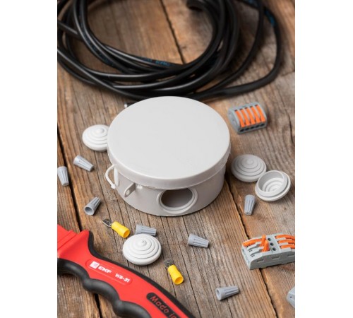 Коробка распределительная КМР-040-039 с крышкой наружная (85х40) 4 мембранных ввода IP54 EKF PROxima  plc-kmr-040-039  EKF