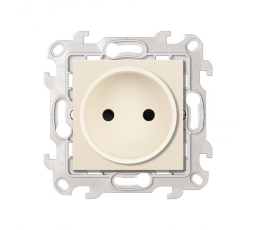 Simon 24 Сл. кость Розетка 2К со шторками  2450441-031  Simon