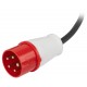 Удлинитель силовой IND380-U-1e-5x4-30m-IP44 на 380В в бухте 1 розетка CEE 5P 30м КГ 5х4 32A IP44  Б0057299  ЭРА