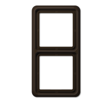 Рамка для вертикальной и горизонтальной установки, 2 поста; дюропласт; коричневый; CD500  CD582BR  Jung