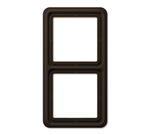 Рамка для вертикальной и горизонтальной установки, 2 поста; дюропласт; коричневый; CD500  CD582BR  Jung