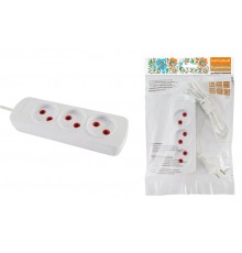 Удлинитель народный УН3 3 гнезда, 10метров, б/з, ШВВП 2х0,75 мм2 6А/250В  SQ1303-1204  TDM