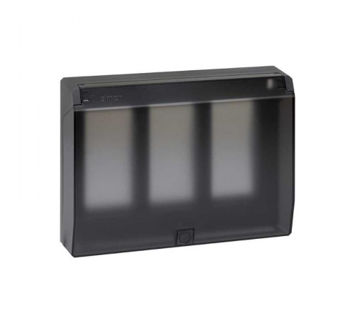 Simon CIMA 500 Рамка с суппортами с крышкой на 3 модуля 500CIMA, 164х50х220мм, графит  51040103-038  Simon