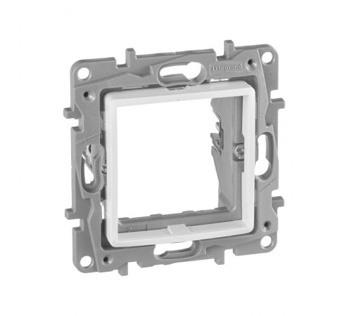 Etika Белый Адаптер для механизма Mosaic без заглушки  672289  Legrand