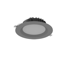 Cветильник светодиодный Downlight круглый встраиваемый 190*70 мм 16W 4000K IP54 RAL7045 серый муар  V1-R0-H0083-10000-4401640  VARTON