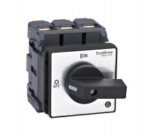 Выключатель-Разъединитель 3P 100A IP20 с чёрной рукояткой на дверцу 4 винтами  MSD100320B  SE