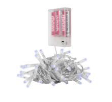 Гирлянда декоративная питание от ЭП  DC-G01-80W, 80 бел. LED, 7.8 м., 8 реж., 3xAA, IP20  .5047778  ФАZА