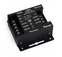 Усилитель для светодиодной ленты, RGB, 24А12-24V, LD67 FERON  48223  FERON