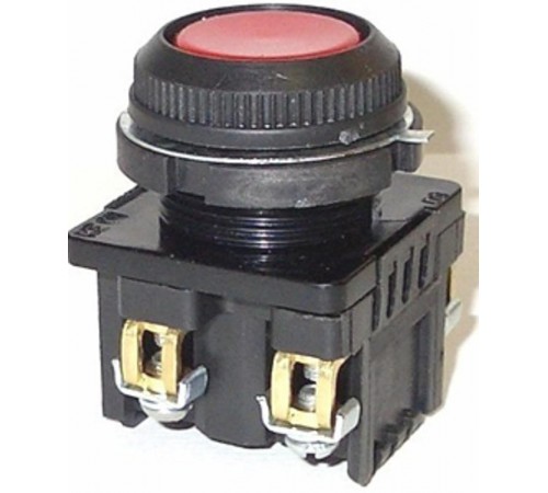 КЕ-181 У2 исп.5, красный, 1р, цилиндр, IP54, 10А ,660В, выключатель кнопочный (ЭТ)  ET529373  Электротехник