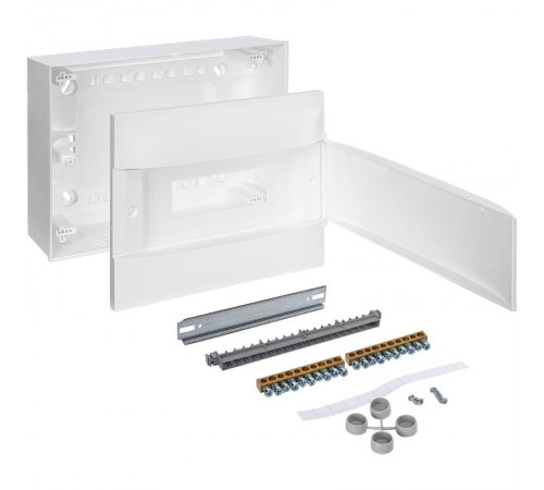 Practibox S Пластиковый щиток Навесной 1X12 Белая дверь  135601  Legrand