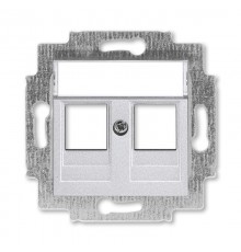 ABB Levit Серебро Накладка с суппортом для информационных разъёмов  5014H-A01018 70  2CHH291018A4070  ABB