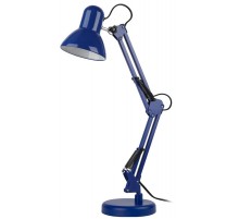 Светильник настольный N-214-E27-40W-BU Е27 с основанием синий  Б0052763  ЭРА