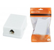 Телефонная розетка 1x6Р-4С  SQ1809-0001  TDM