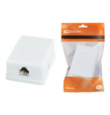 Телефонная розетка 1x6Р-4С  SQ1809-0001  TDM