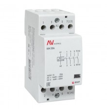 Контактор модульный КМ 25А 4NO 230VAC (2 мод.) AVERES  km-av-2-25-40-230V  EKF