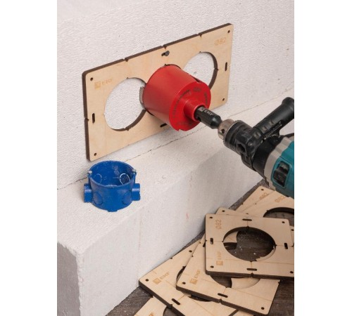 Комплект шаблонов для подрозетников диаметром 82 мм EKF Expert  sh-d82-k  EKF