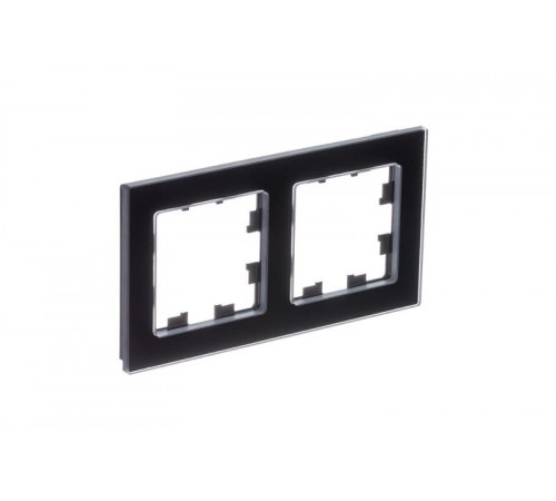 AtlasDesign Nature Черный Рамка 2-ая, натуральное стекло  ATN361002  SE