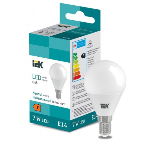 Лампа светодиодная Globe G45 600lm 4000K E14  LL-I-G45-7-230-40-E14  IEK