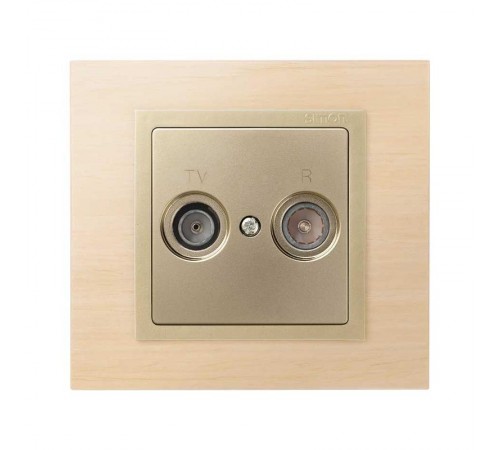 Simon 82 Накладка на розетку R-TV+SAT, S82, S82N, шампань  82053-34  Simon
