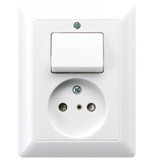 Розетка с выключателем AS5546EUWW Jung