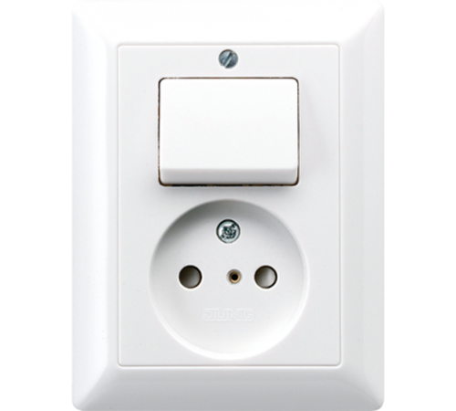 Розетка с выключателем AS5546EUWW Jung