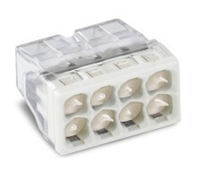 Клемма с пастой 8-проводная 0.5-2.5мм2 одножильный серый (уп/50шт)  2273-248  WAGO