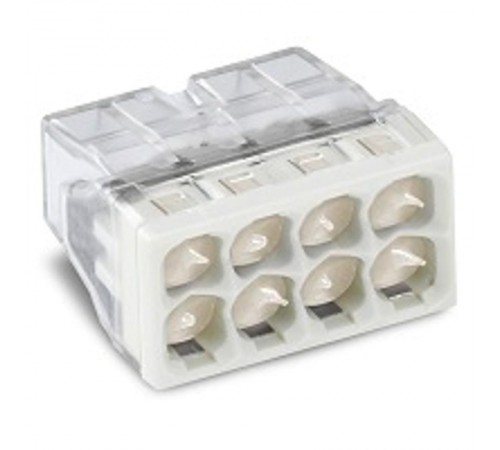 Клемма с пастой 8-проводная 0.5-2.5мм2 одножильный серый (уп/50шт)  2273-248  WAGO