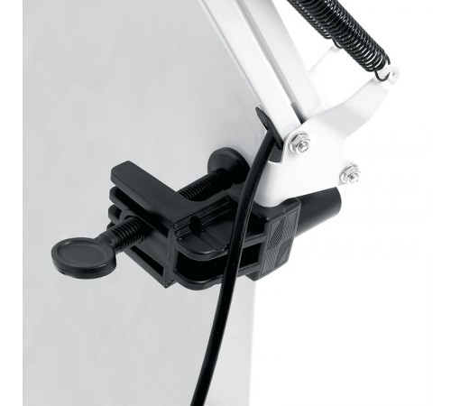 Светильник настольный под лампу E27, max 60W, 230V на струбцине, черный DE1430  24233  FERON