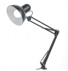 Светильник настольный под лампу E27, max 60W, 230V на струбцине, черный DE1430  24233  FERON