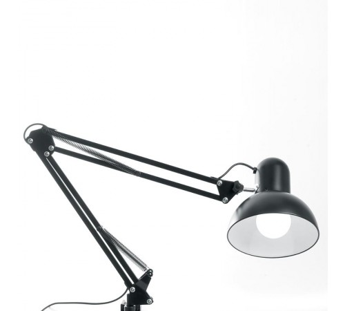 Светильник настольный под лампу E27, max 60W, 230V на струбцине, черный DE1430  24233  FERON