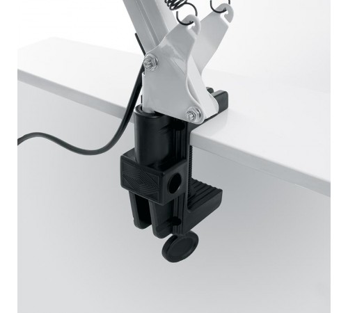 Светильник настольный под лампу E27, max 60W, 230V на струбцине, черный DE1430  24233  FERON