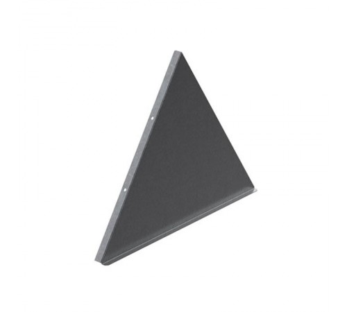 Заглушка крышки двускатной для лотка 300 мм, толщ. 1,0 мм, Сендзимир цинк, 030230  ЗКДЛЗТ-300-1,0-СЦ   Ostec