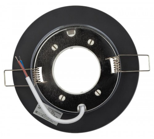 Светильник точечный встраиваемый под лампу DK80 13Вт GX53 черный  Б0019577  ЭРА
