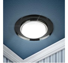 Светильник точечный встраиваемый под лампу DK80 13Вт GX53 черный  Б0019577  ЭРА