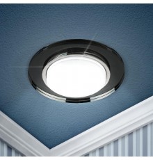 Светильник точечный встраиваемый под лампу DK80 13Вт GX53 черный  Б0019577  ЭРА