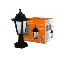 Светильник садово-парковый НТУ 06-60-001 шестигранник, стойка, пластик, расс.пластик, черный  SQ0330-0762  TDM