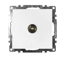 Розетка телевизионная 1-местная (механизм), серия Катрин, GLS00-7108-01, белый  39306  STEKKER