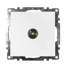 Розетка телевизионная 1-местная (механизм), серия Катрин, GLS00-7108-01, белый  39306  STEKKER