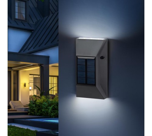 Фасадная подсветка на солнечной батарее ERAFS012-07 6 LED, 13*7,3*3 см  Б0057593  ЭРА