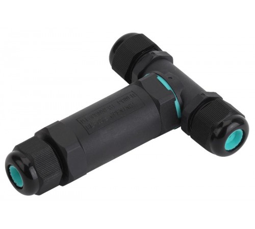 Аксессуары для клемм NO-224-20 ЭРА Коннектор кабельный T-образный IP68 3-Pin  Б0043938  ЭРА