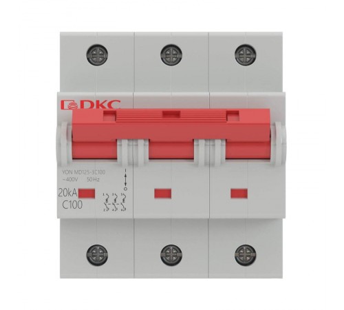 Выключатель автоматический трехполюсный YON MD125-3C125-8ln 20kA  MD125-3C125  DKC