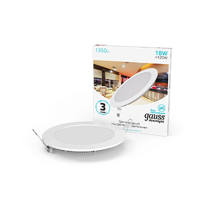 Светильник светодиодный встраиваемый ультратонкий круглый IP20 18W 4100K  939111218  Gauss