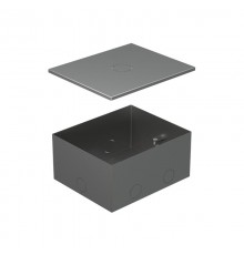 BOX/4 Металлическая коробка с крышкой для заливки в пол 159,6х133,6х75мм для люков 70040  70141  Ecoplast