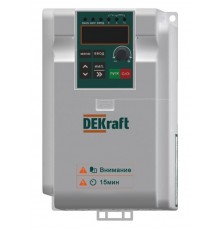 Преобразователь частоты DEKV060-2.2./3.7кВт 3 фазы 380В с торм. модулем  DEKV060G2R2P3R7T4B  DEKraft