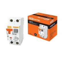 Выключатель автоматический дифференциального тока АВДТ 32 1п+N 32А C 30мА тип A  SQ0202-0032  TDM
