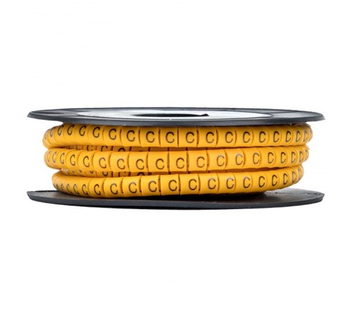 Маркер-кабельный 4,0кв.мм "C" (500шт.) (ЕС-2) EKF PROxima  plc-KM-4-C  EKF