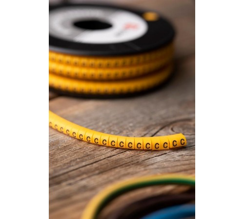 Маркер-кабельный 4,0кв.мм "C" (500шт.) (ЕС-2) EKF PROxima  plc-KM-4-C  EKF