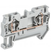 Клемма пружинная КПИ 2в-4 41А серый   YZN11-004-K03  IEK 