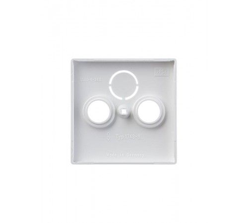 Накладка (центральная плата) для TV-R-SAT розетки, серия solo/future, цвет davos/альпийский белый  1724-0-4332   2CKA001724A4332  ABB