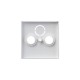 Накладка (центральная плата) для TV-R-SAT розетки, серия solo/future, цвет davos/альпийский белый  1724-0-4332   2CKA001724A4332  ABB